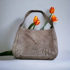 Paolo Masi Italian Beautiful Brown Woven Purse